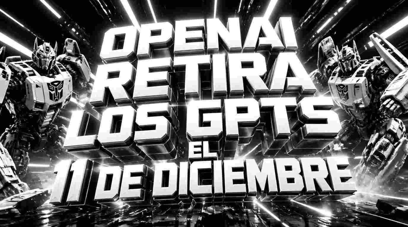 OpenAI retira los GPTs de ChatGPT el 11 de diciembre ¿Qué hacer ahora?